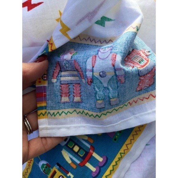 Homemade girl’s robot apron play art paint cook dress up lightning robotics - Picture 8 of 8